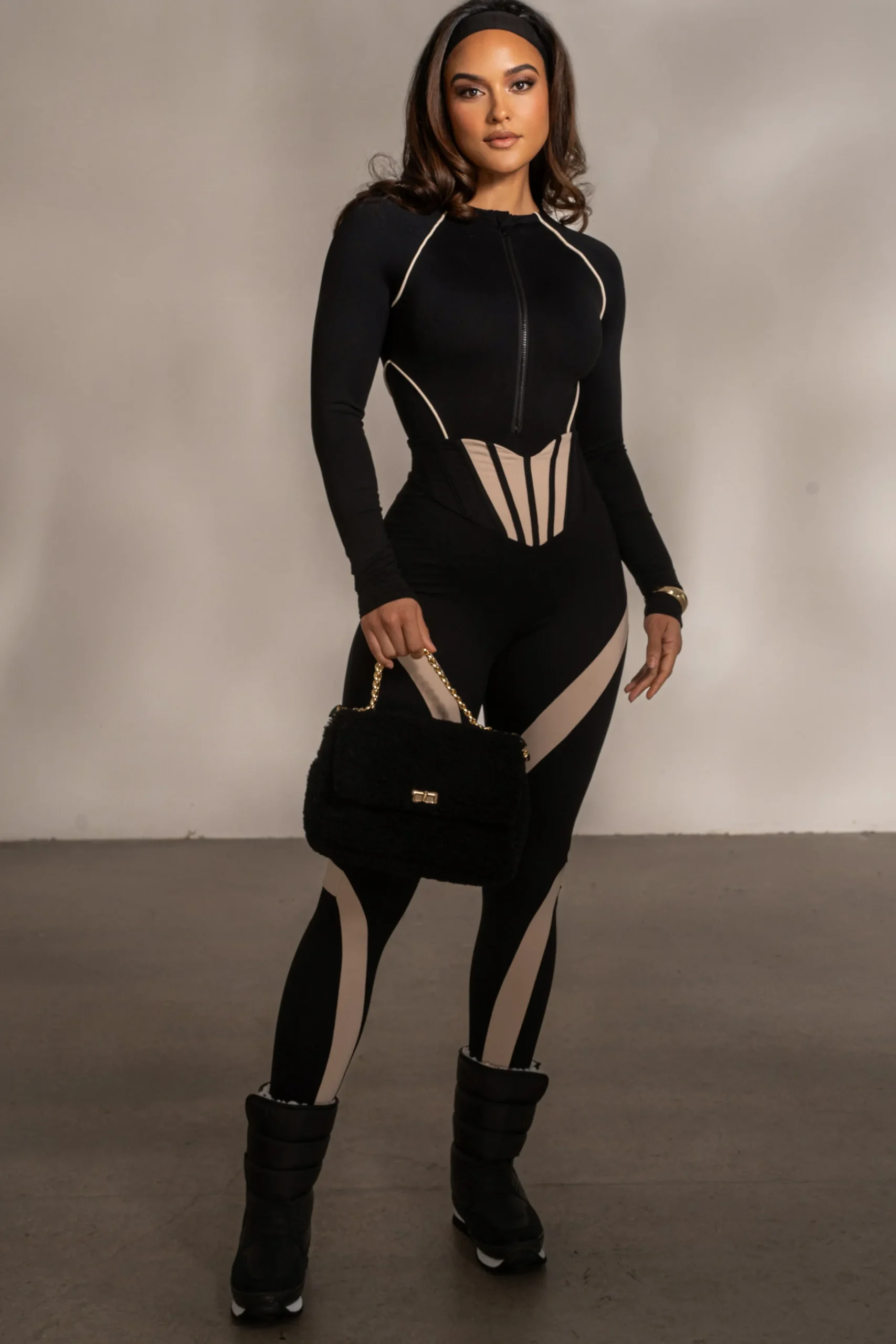 JLUXLABEL Black Valen High Waisted Leggings