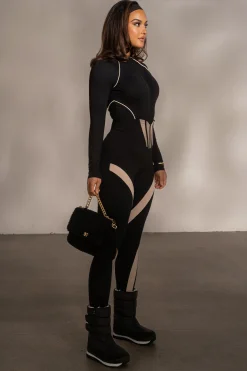 JLUXLABEL Black Valen High Waisted Leggings