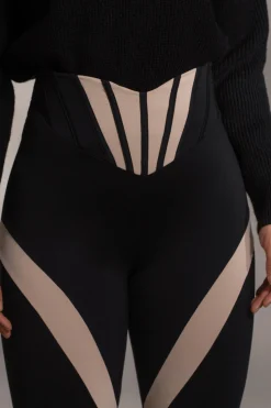 JLUXLABEL Black Valen High Waisted Leggings