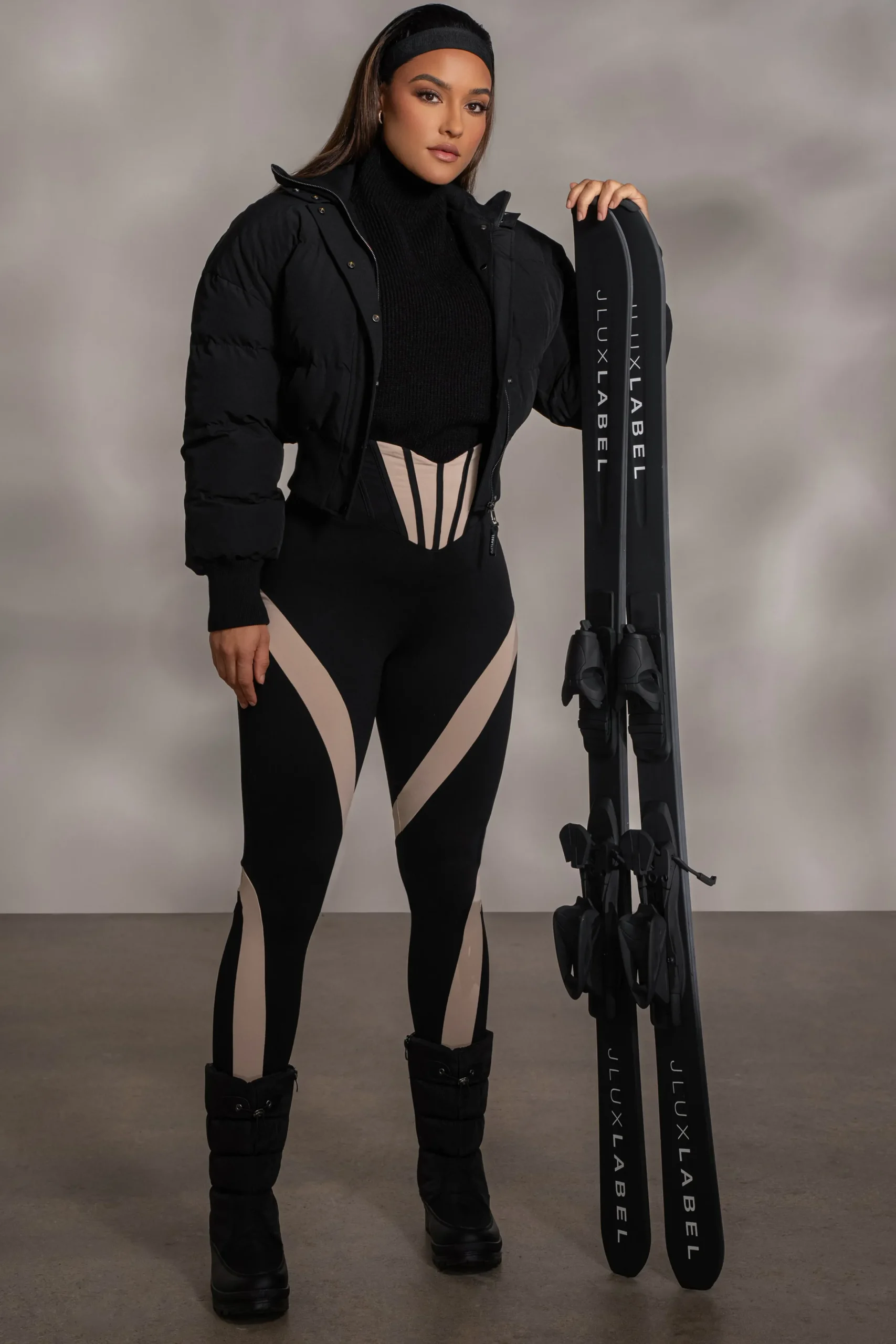 JLUXLABEL Black Valen High Waisted Leggings