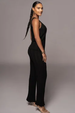 JLUXLABEL Black West Bound Sweater Set