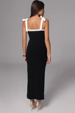 JLUXLABEL Black/Beige Clarice Reversible Maxi Dress