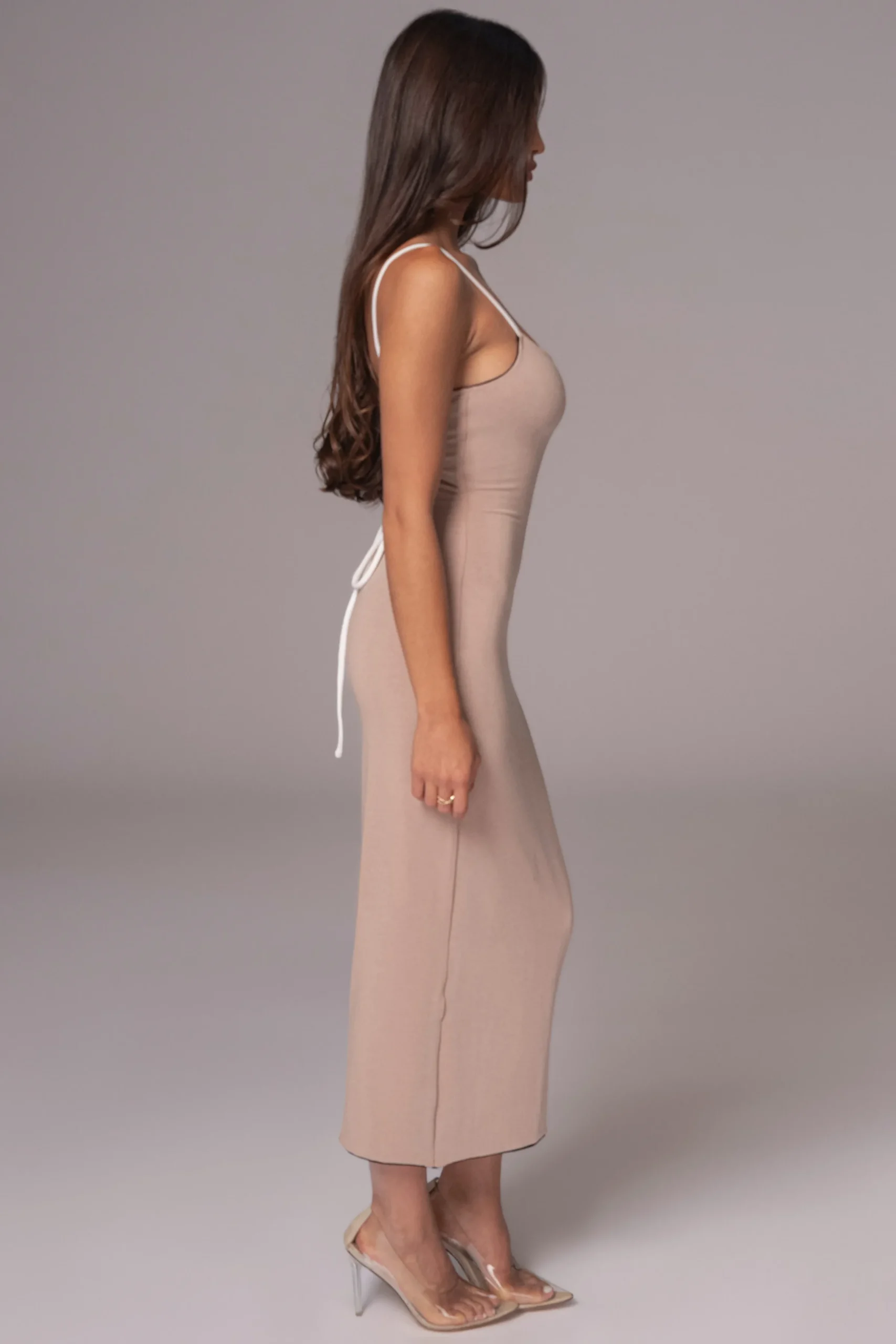 JLUXLABEL Black/Beige Katia Reversible Dress