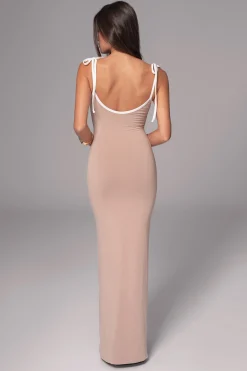 JLUXLABEL Black/Beige Shawna Reversible Maxi Dress
