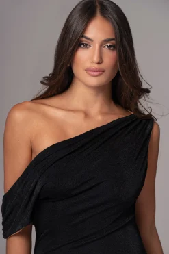 JLUXLABEL Black/Brown Classic Elegance Reversible Maxi Dress