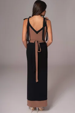 JLUXLABEL Black/Pecan Kamie Reversible Skirt Set