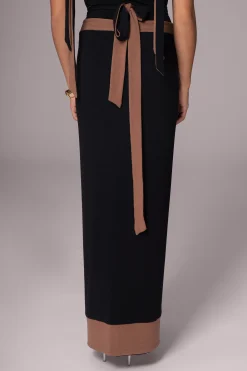 JLUXLABEL Black/Pecan Kamie Reversible Skirt Set