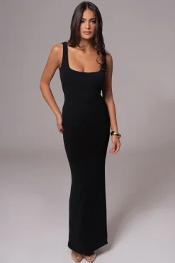 JLUXLABEL Black/Pecan Keidi Reversible Maxi Dress