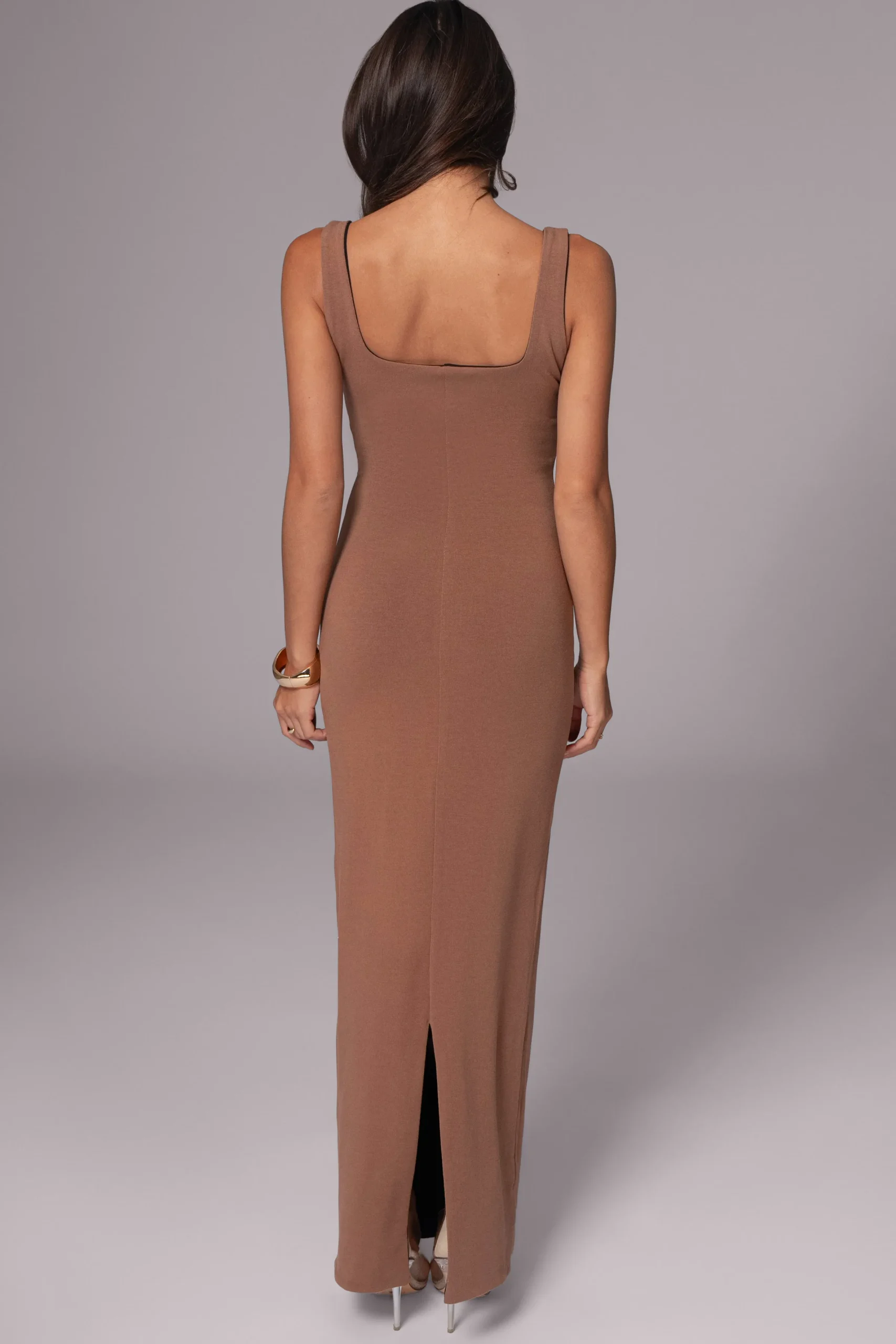 JLUXLABEL Black/Pecan Keidi Reversible Maxi Dress