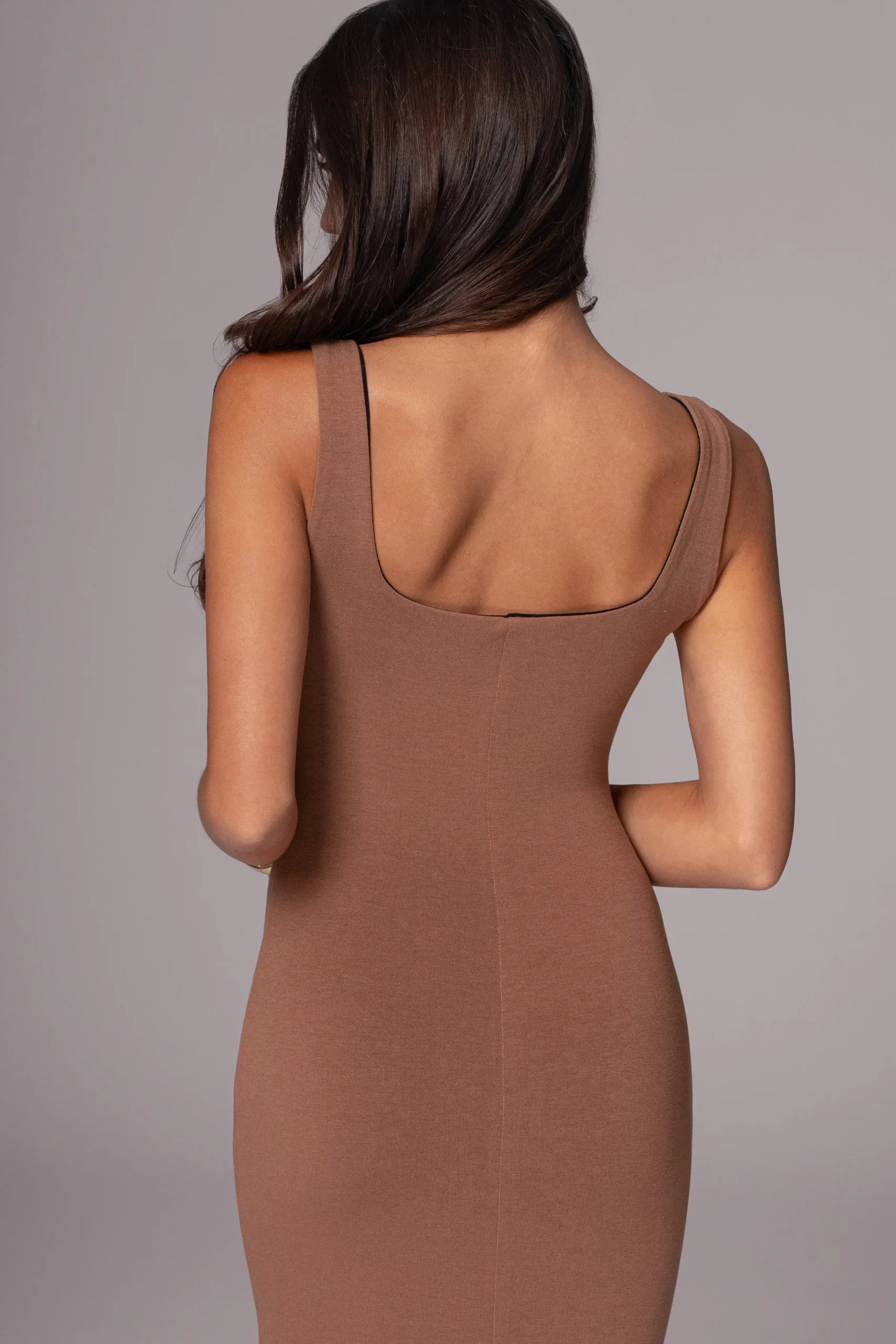 JLUXLABEL Black/Pecan Keidi Reversible Maxi Dress