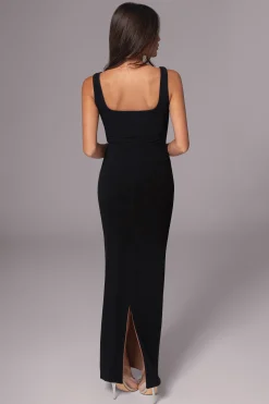 JLUXLABEL Black/Pecan Keidi Reversible Maxi Dress