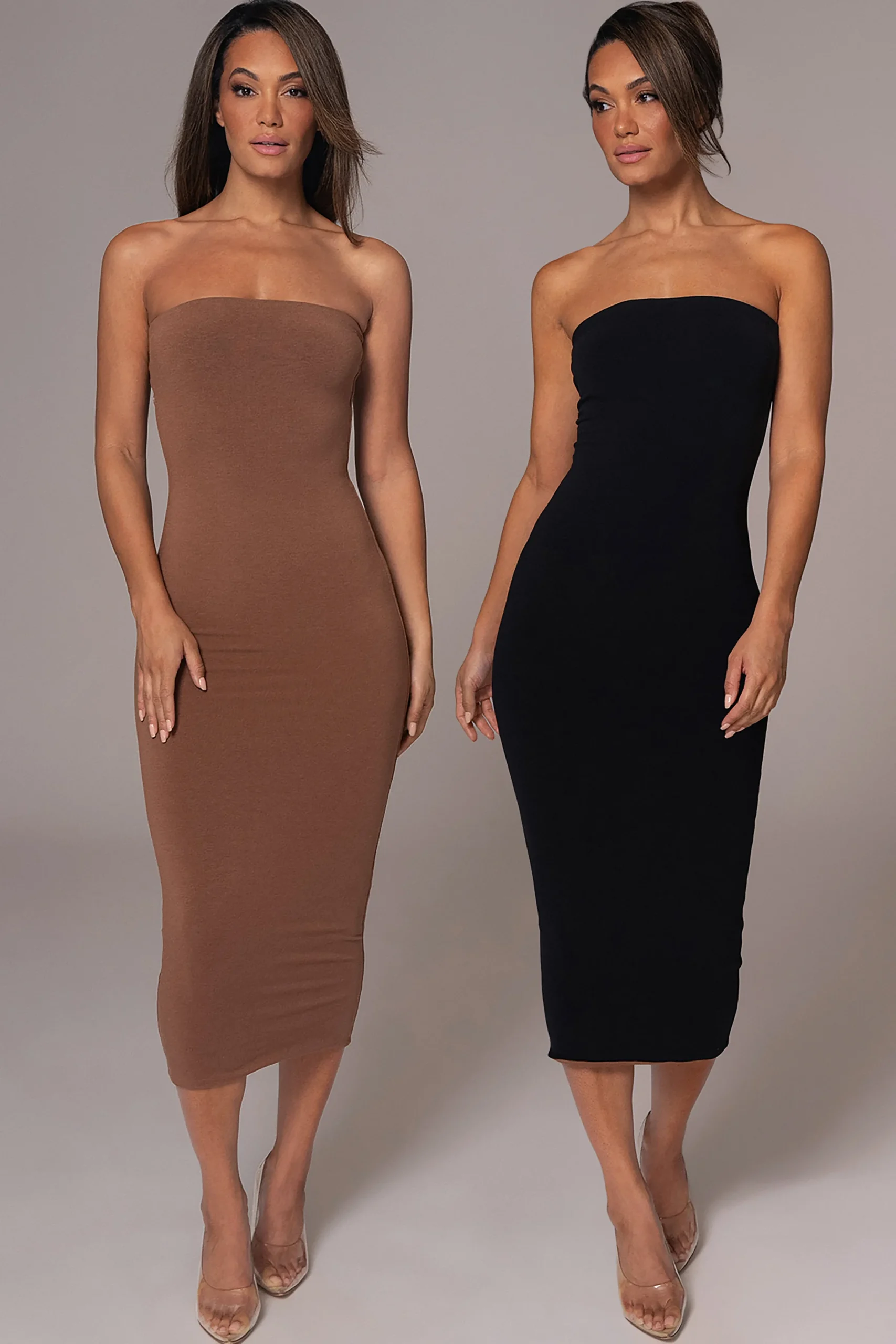 JLUXLABEL Black/Pecan Shelley Reversible Maxi Dress