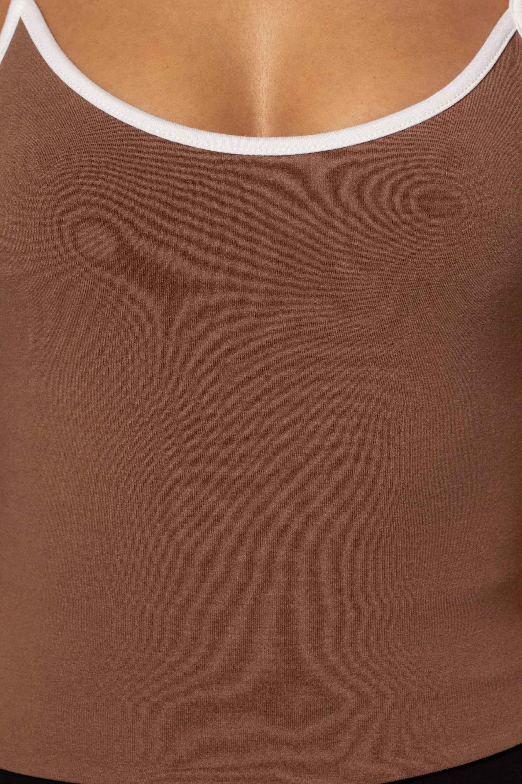 JLUXLABEL Black/Pecan Tash Reversible Cami Top