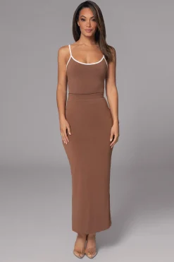 JLUXLABEL Black/Pecan Tash Reversible Cami Top