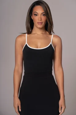 JLUXLABEL Black/Pecan Tash Reversible Cami Top