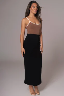 JLUXLABEL Black/Pecan Tash Reversible Cami Top