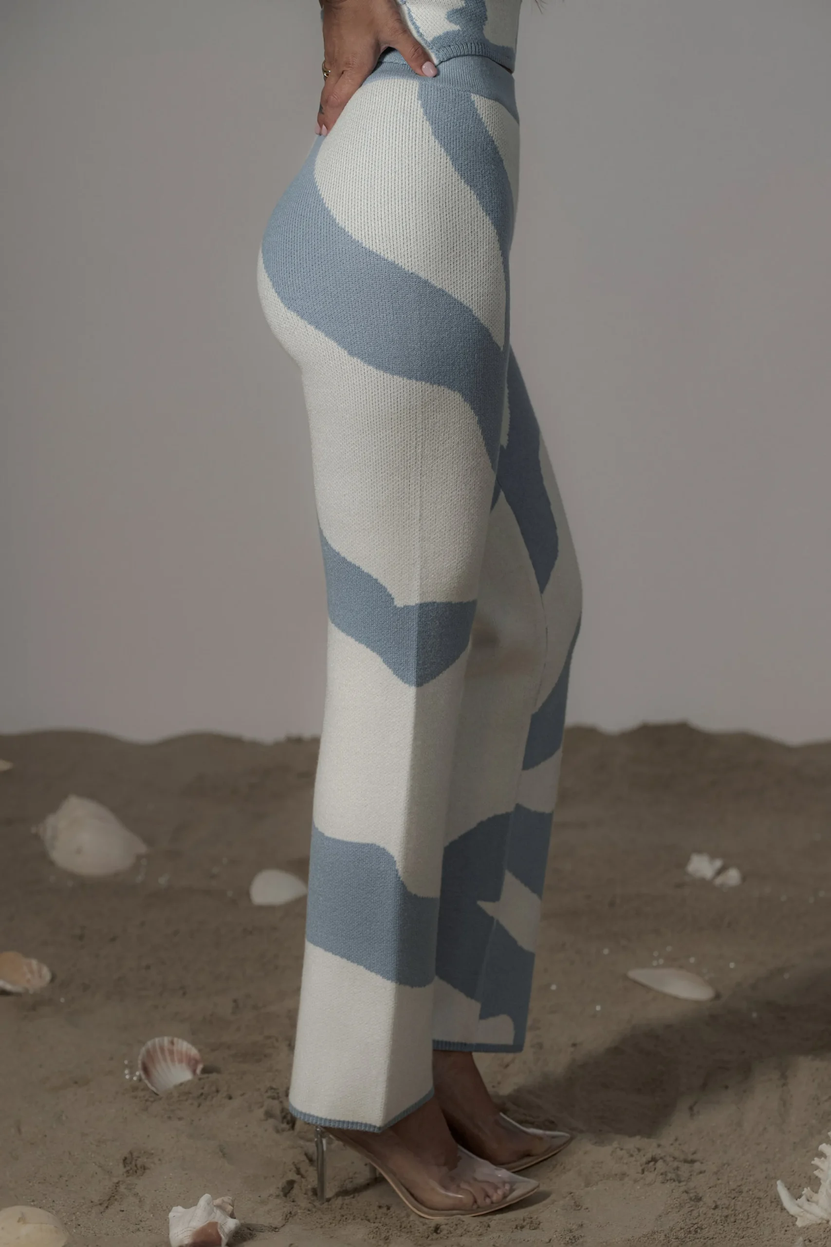 JLUXLABEL Blue Abstract Tiarra Pants