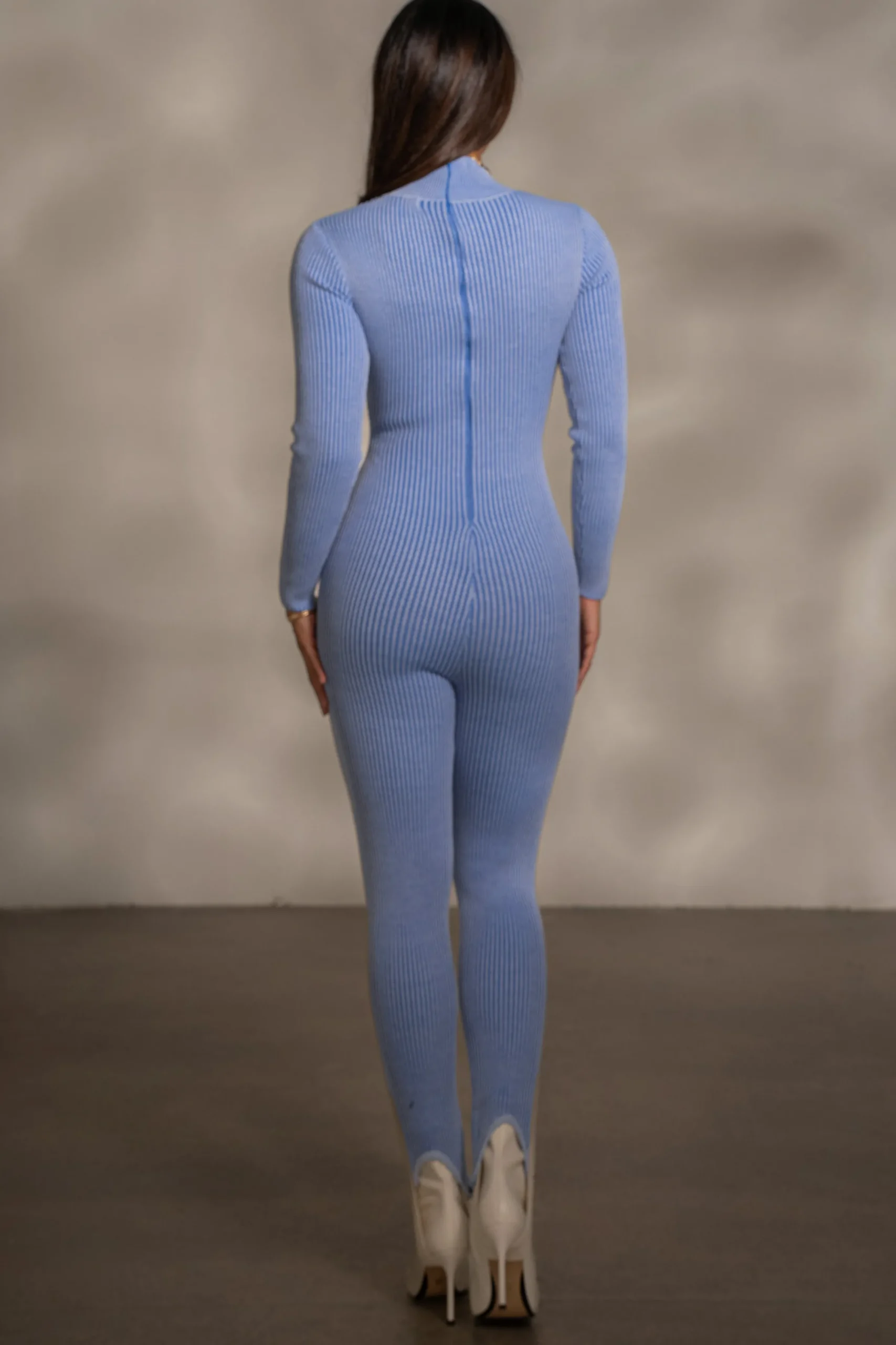JLUXLABEL Blue In Control Stirrup Jumpsuit