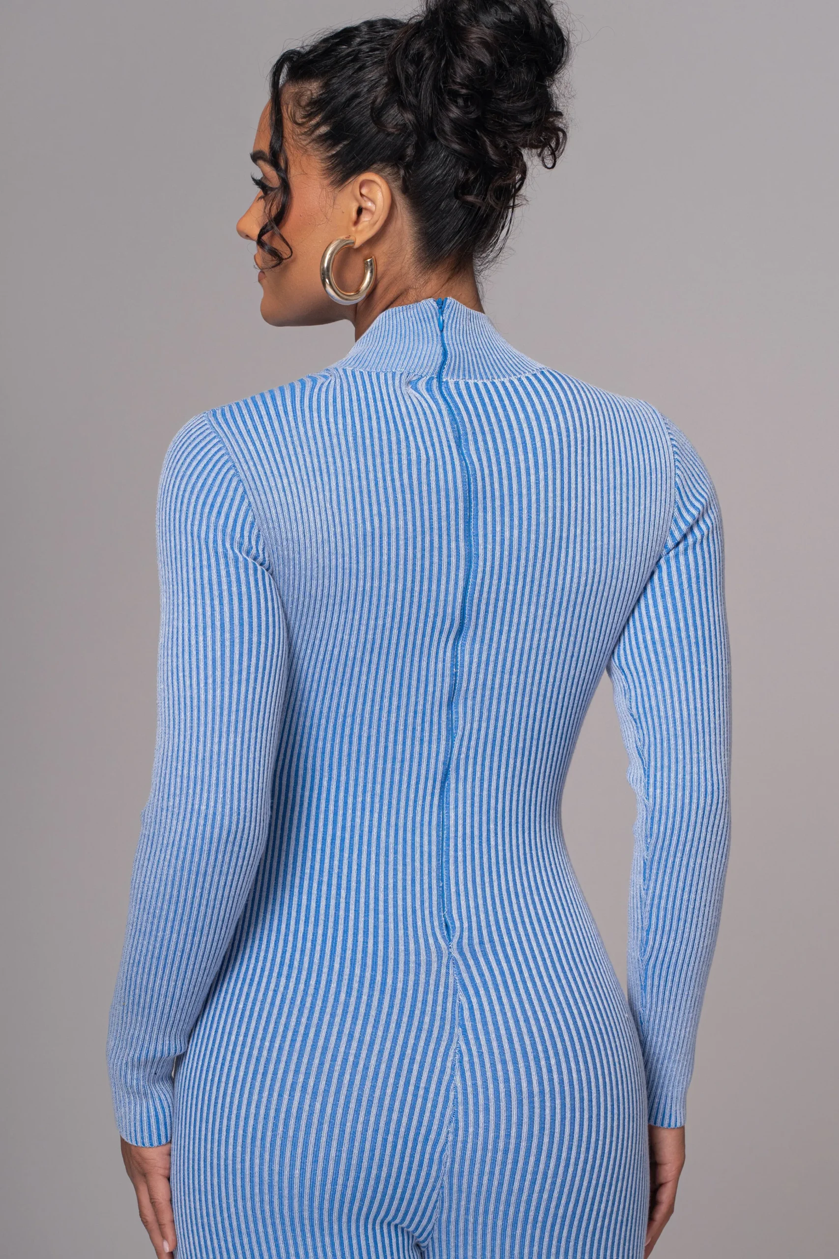 JLUXLABEL Blue In Control Stirrup Jumpsuit