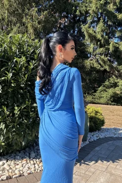 JLUXLABEL Blue Paradise Hills Maxi Skirt