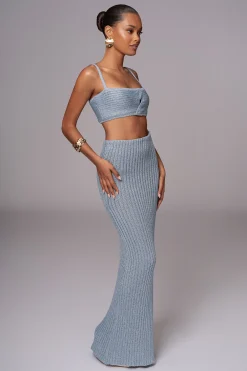 JLUXLABEL Blue Sunny Skirt Set