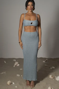 JLUXLABEL Blue Sunny Skirt Set