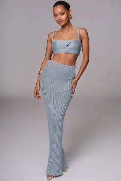 JLUXLABEL Blue Sunny Skirt Set