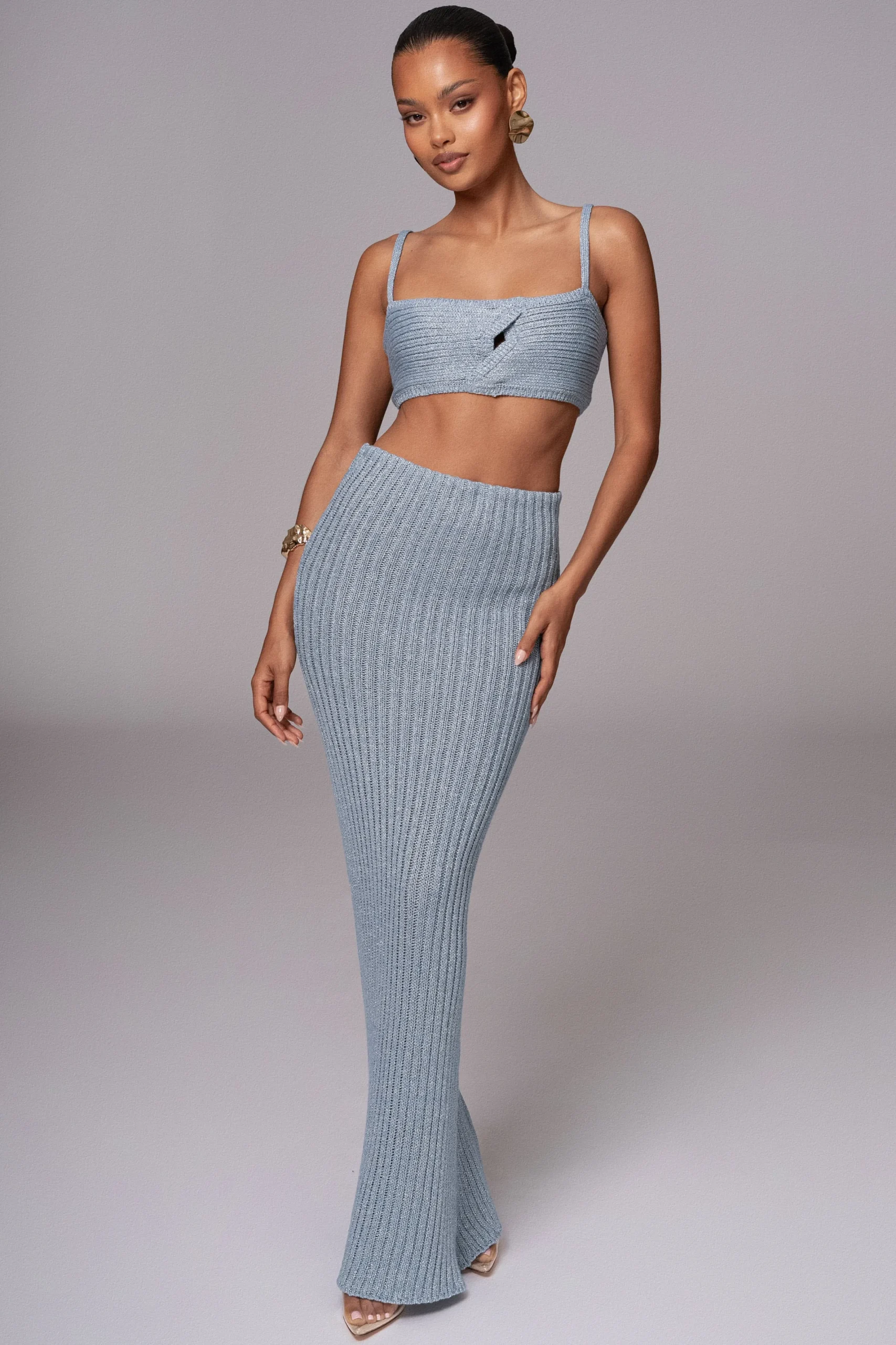 JLUXLABEL Blue Sunny Skirt Set