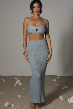 JLUXLABEL Blue Sunny Skirt Set