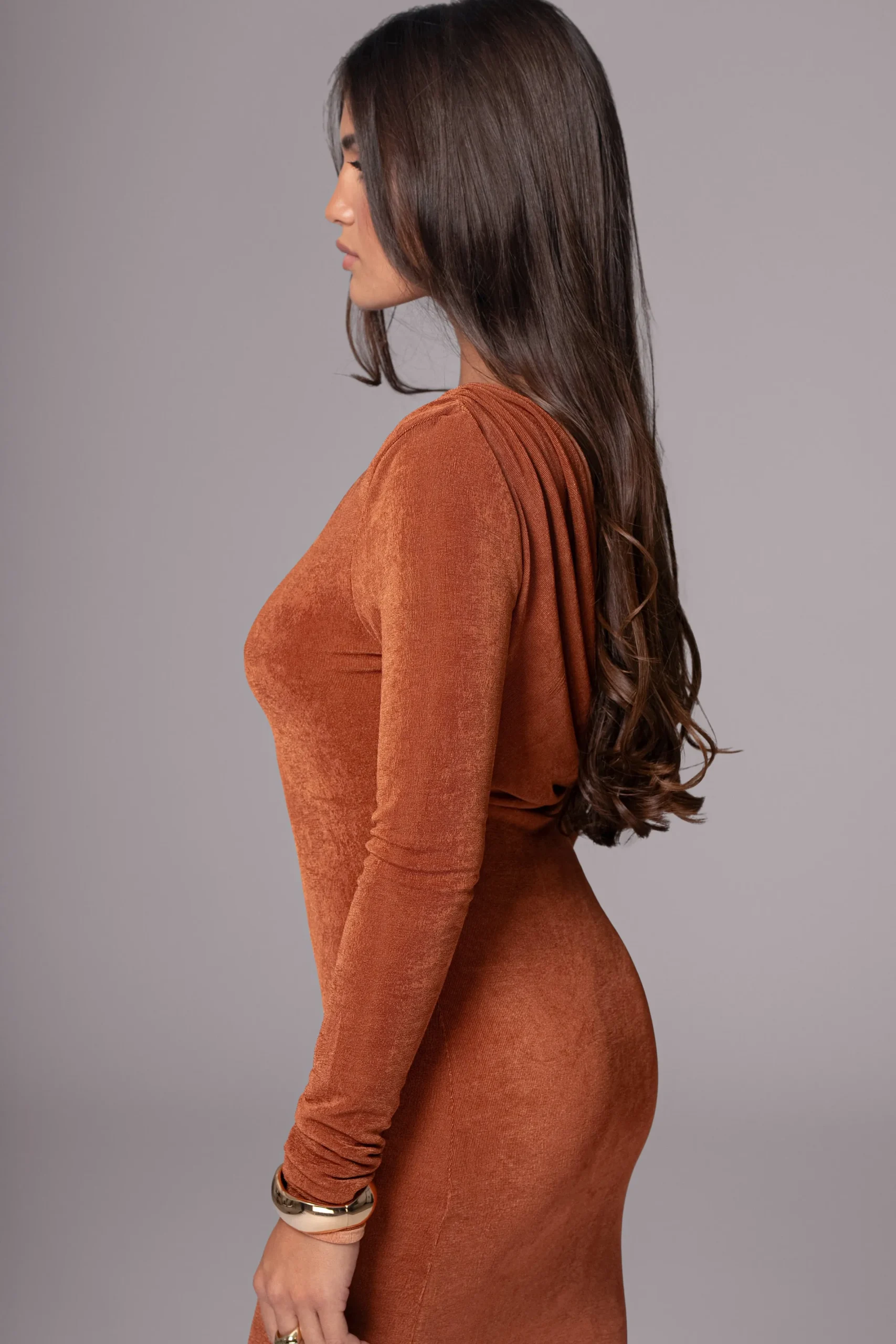 JLUXLABEL Bronze/Sienna Ashton Reversible Maxi Dress