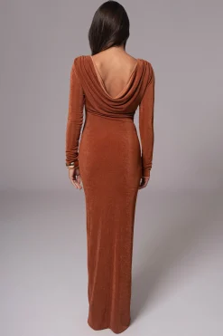 JLUXLABEL Bronze/Sienna Ashton Reversible Maxi Dress