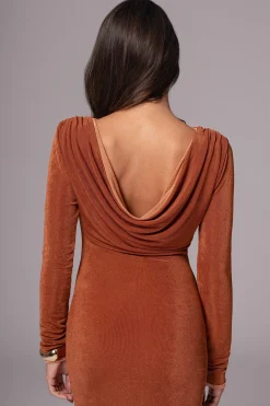 JLUXLABEL Bronze/Sienna Ashton Reversible Maxi Dress