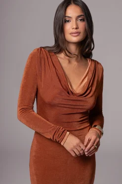 JLUXLABEL Bronze/Sienna Ashton Reversible Maxi Dress