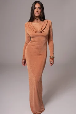 JLUXLABEL Bronze/Sienna Ashton Reversible Maxi Dress