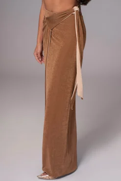 JLUXLABEL Brown/Beige Venus Reversible Skirt Set