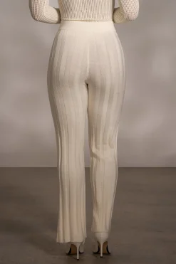 JLUXLABEL Buttercream Darcey Ribbed Pants