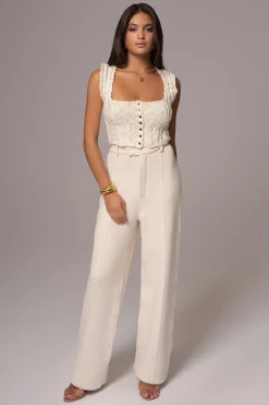JLUXLABEL Buttercream Drift Knit Top