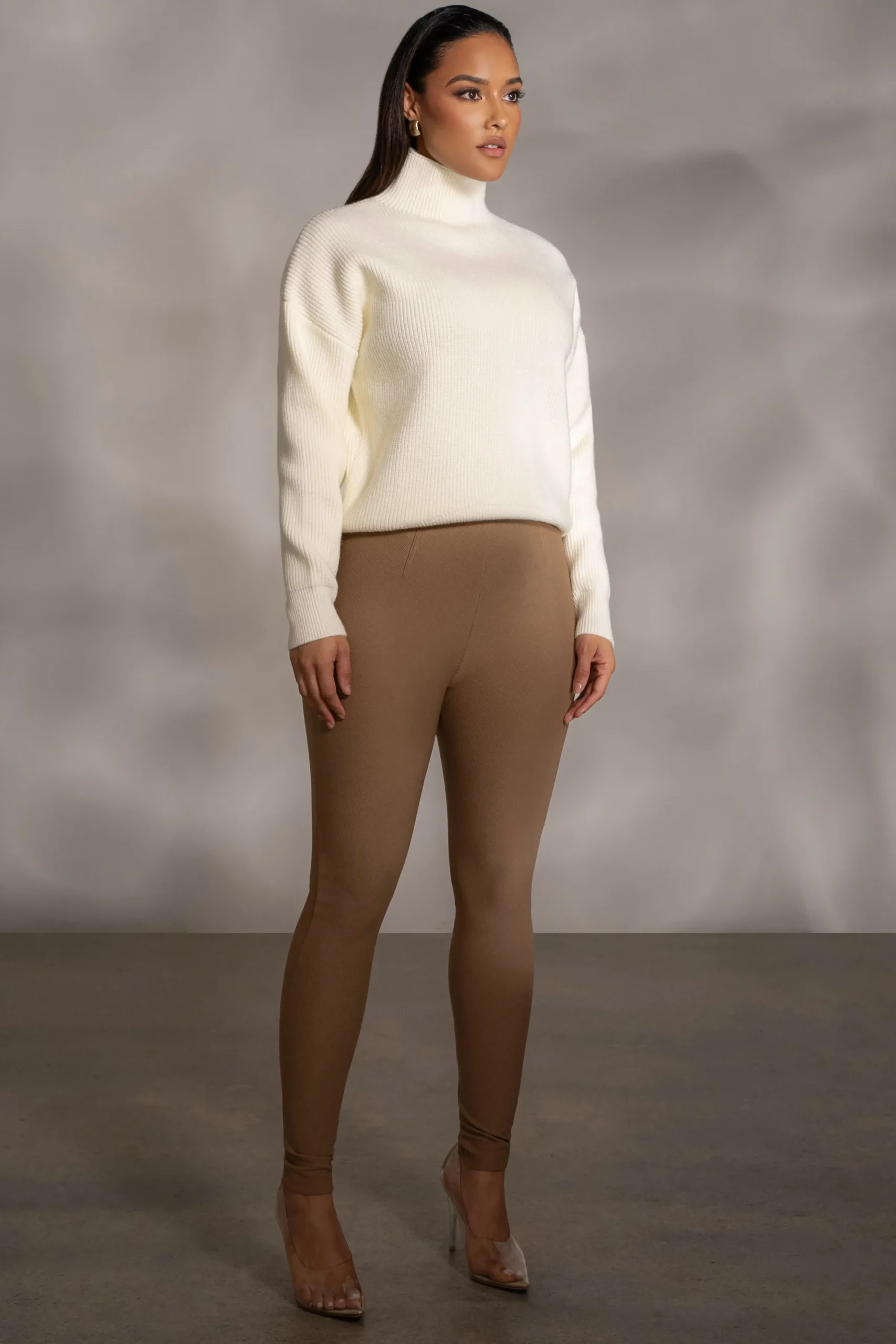 JLUXLABEL Buttercream Jenni Turtleneck Sweater Top