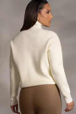JLUXLABEL Buttercream Jenni Turtleneck Sweater Top