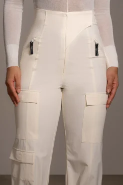 JLUXLABEL Buttercream Nyah Nylon Utility Pants