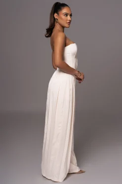 JLUXLABEL Buttercream Viv Satin Bustier Top