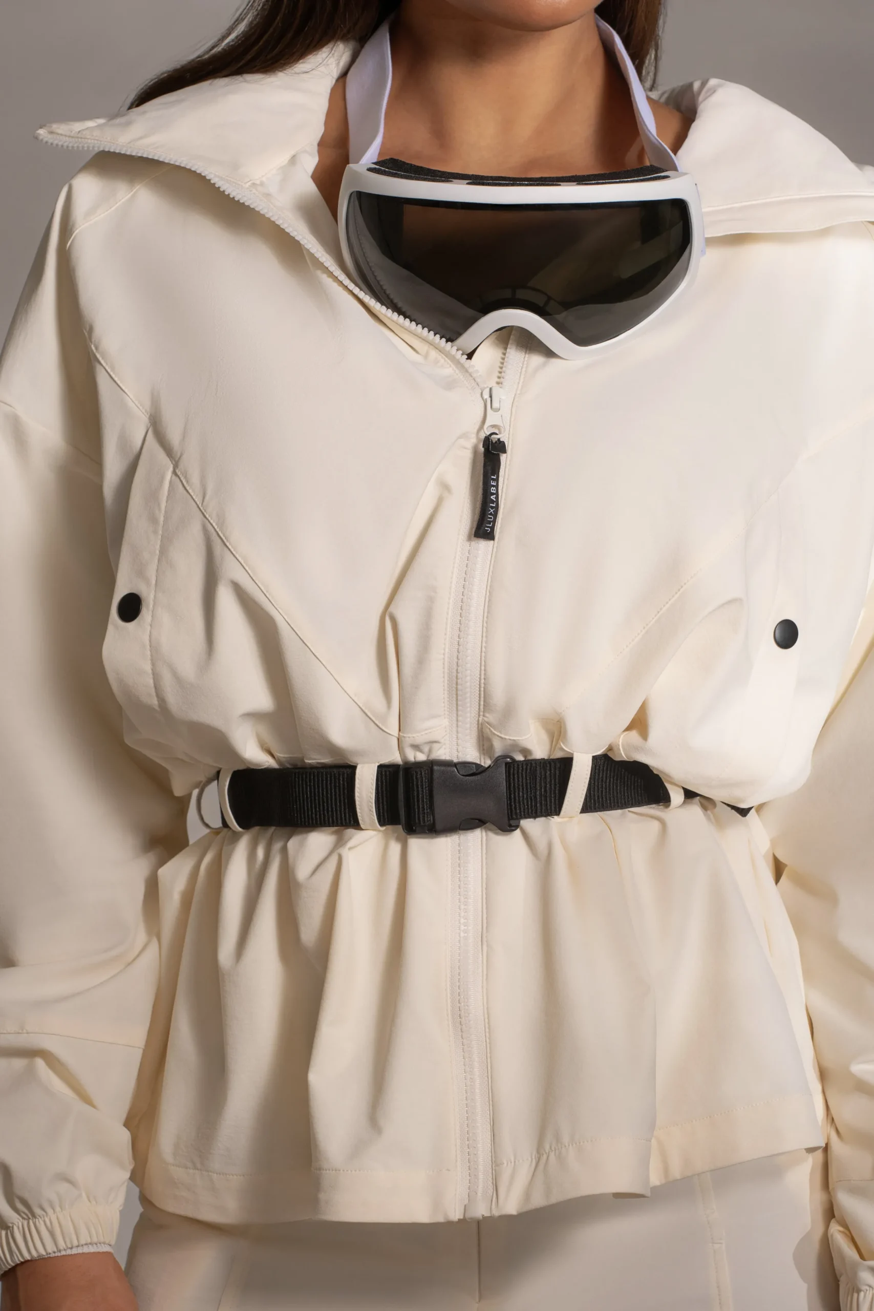JLUXLABEL Buttercream Willow Belted Jacket