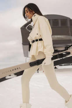 JLUXLABEL Buttercream Willow Belted Jacket
