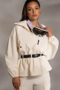 JLUXLABEL Buttercream Willow Belted Jacket
