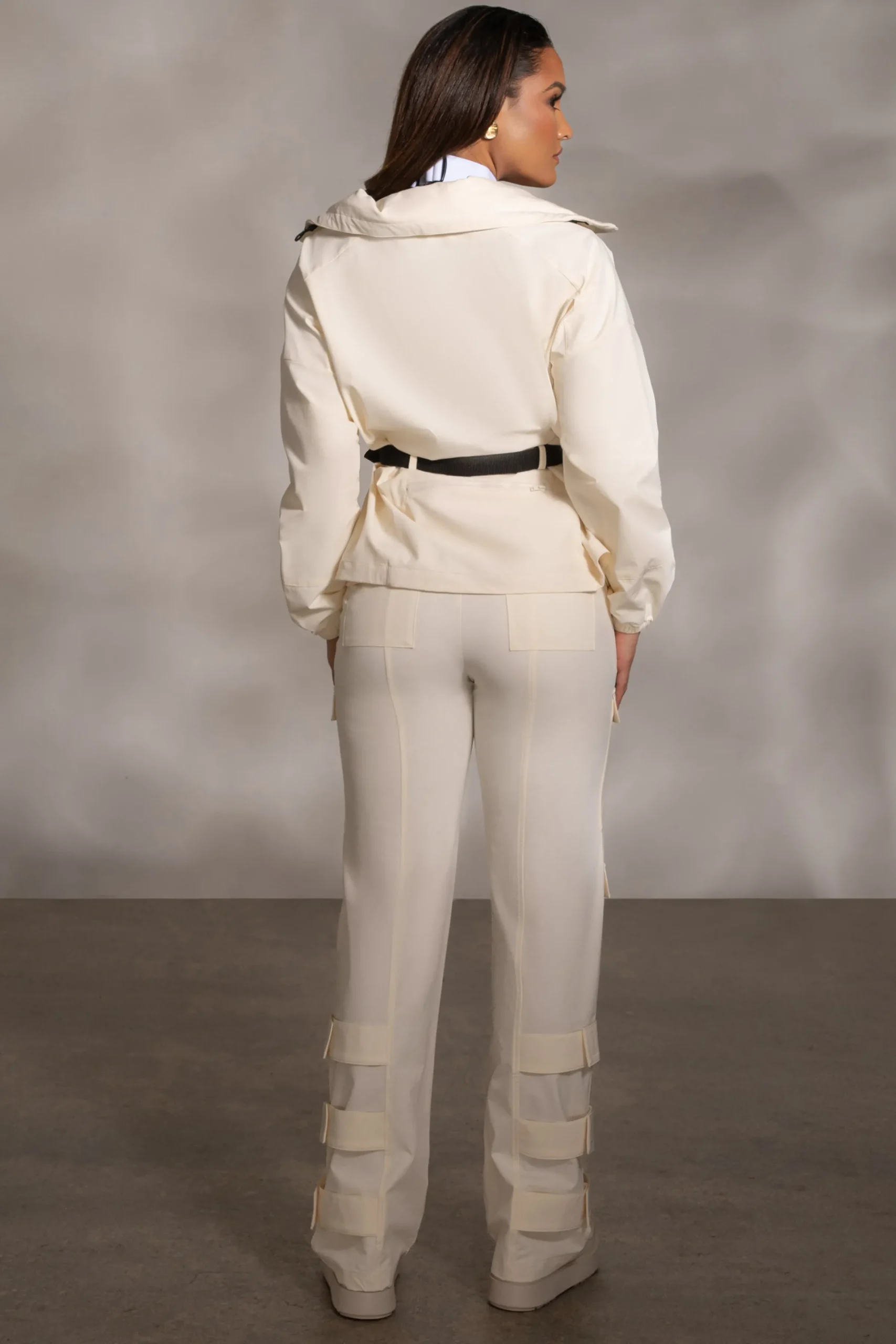 JLUXLABEL Buttercream Willow Belted Jacket