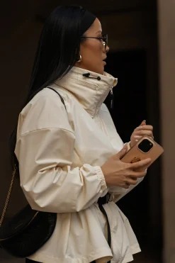 JLUXLABEL Buttercream Willow Belted Jacket