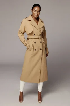 JLUXLABEL Camel Beverly Trench Coat