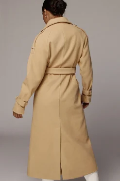 JLUXLABEL Camel Beverly Trench Coat