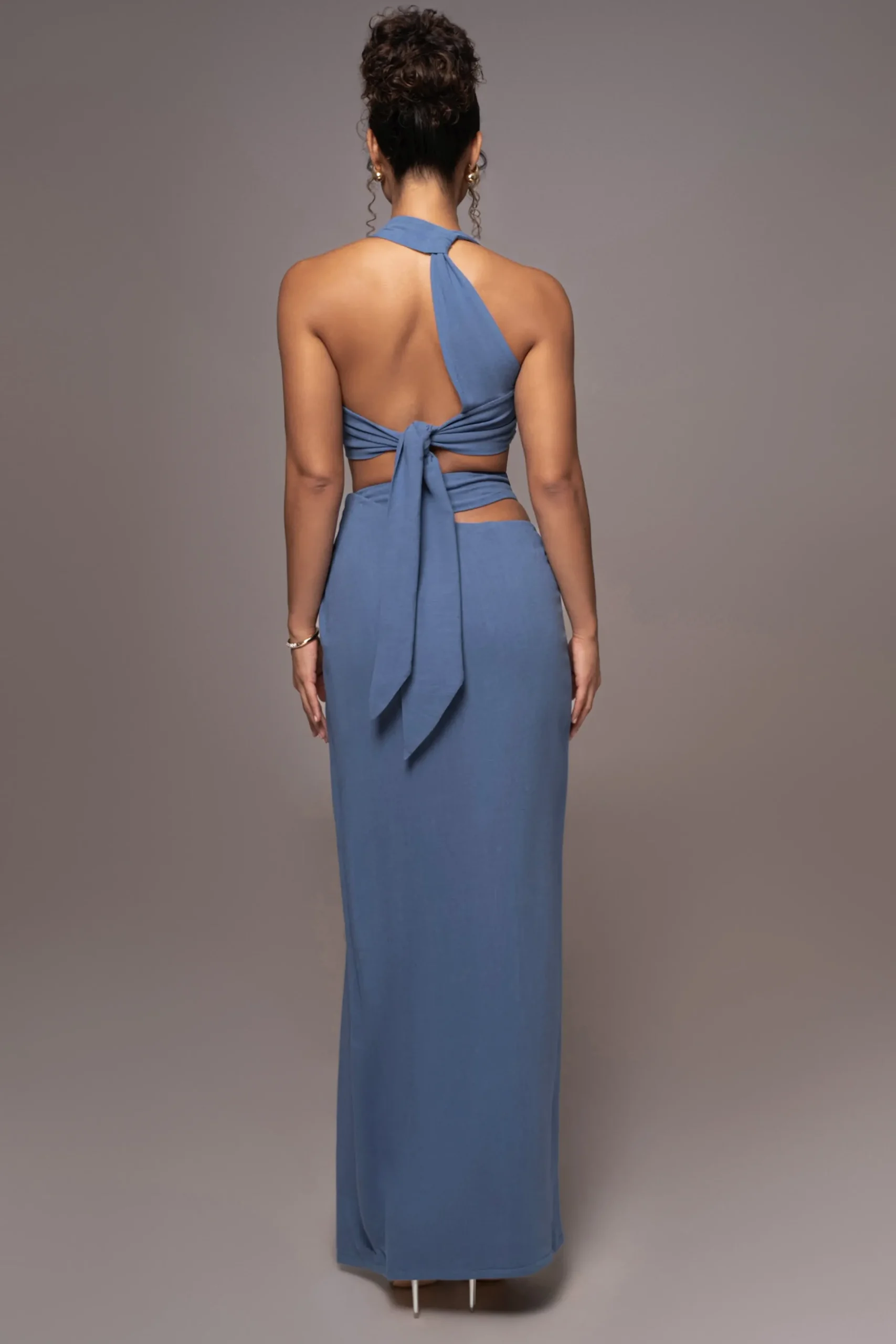 JLUXLABEL Chambray New Age Two Piece Skirt Set