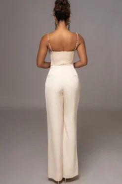 JLUXLABEL Champagne Leo Matte Satin Bustier